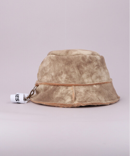 AKA SIX SHEARLING BUCKET HAT BEIGE ONESIZE