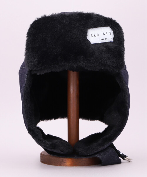 AKA SIX DENIM TRAPPER HAT NAVY ONESIZE