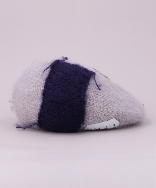 AKA SIX MOHAIR PATCH BERET GRAY ONESIZE