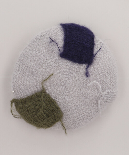 AKA SIX MOHAIR PATCH BERET GRAY ONESIZE