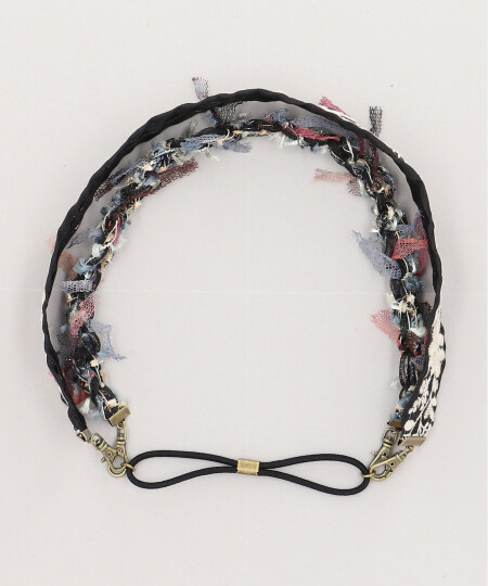 ROUND R 3WAY HAIR BAND SS GRAY ONESIZE