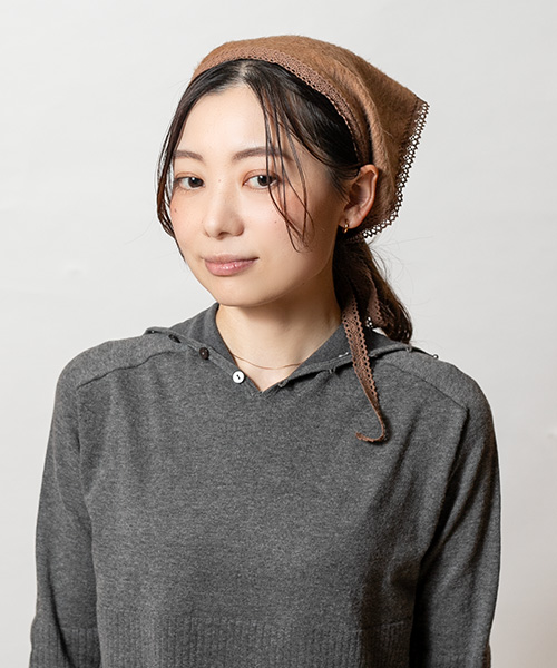 モデル頭囲：56cm 着用サイズ：ONESIZE