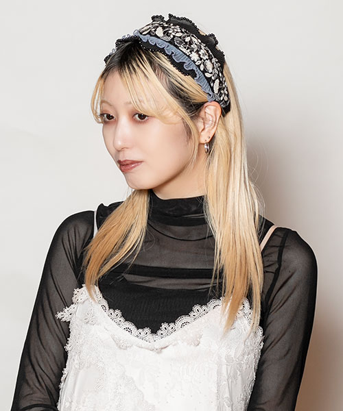 モデル頭囲：58cm 着用サイズ：ONESIZE