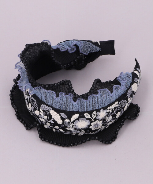 CA4LA round r インド刺繍カチューシャ ROUND R インド刺繍カチューシャ(ONESIZE GREEN): カチューシャ帽子