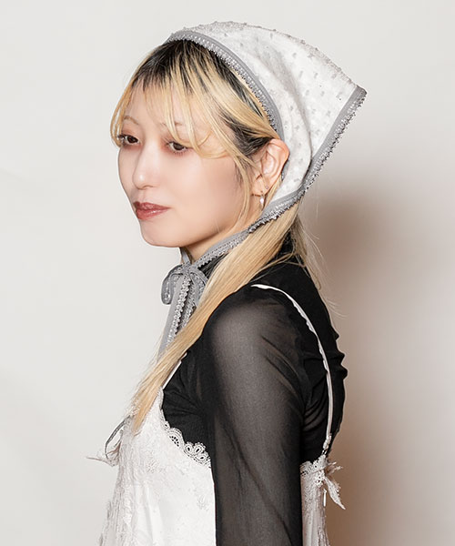 モデル頭囲：58cm 着用サイズ：ONESIZE