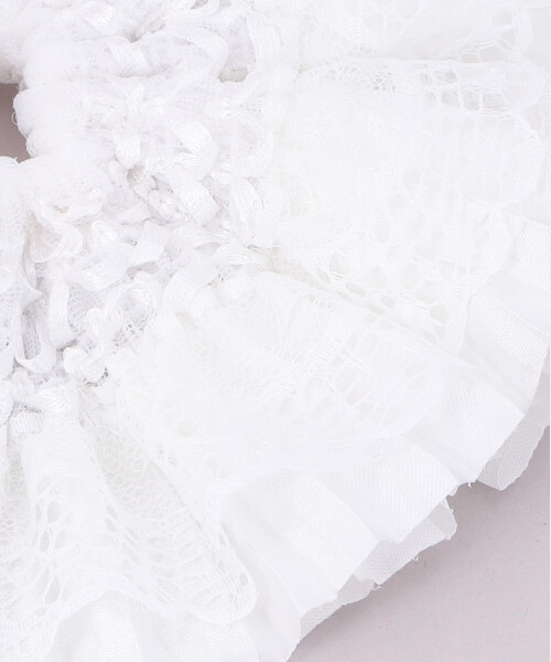 ROUND R フリルシュシュ WHITE ONESIZE