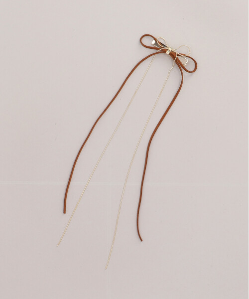 ROUND R リボンクリップ BROWN ONESIZE
