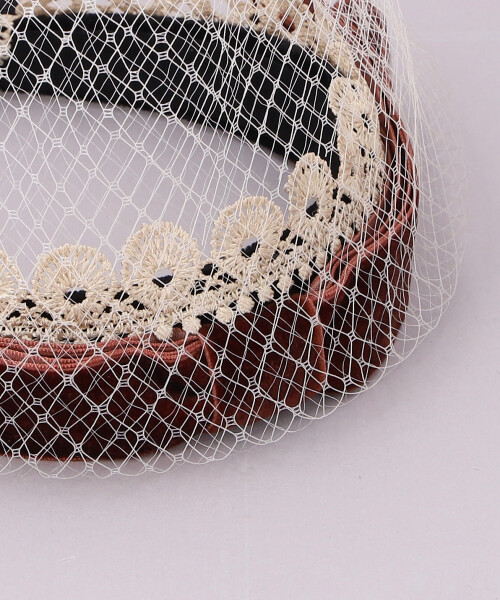 ROUND R リボンカチューシャ BROWN ONESIZE