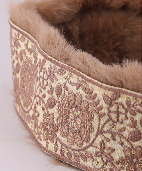 ROUND R ファーヘアバン GREEN ONESIZE