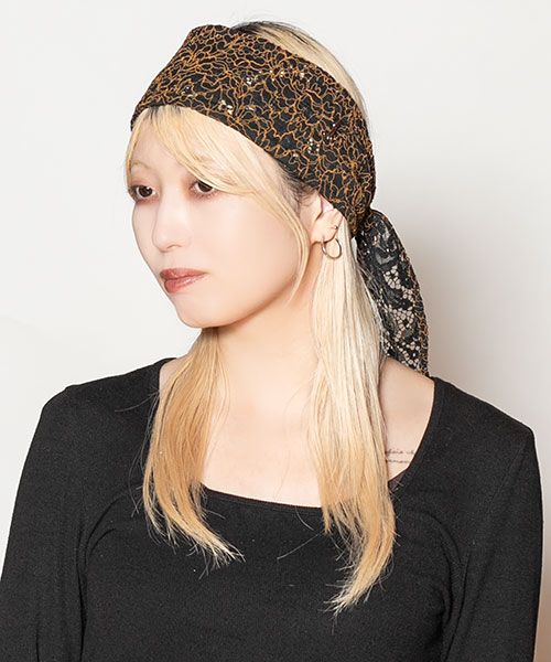 モデル頭囲：58cm 着用サイズ：ONESIZE