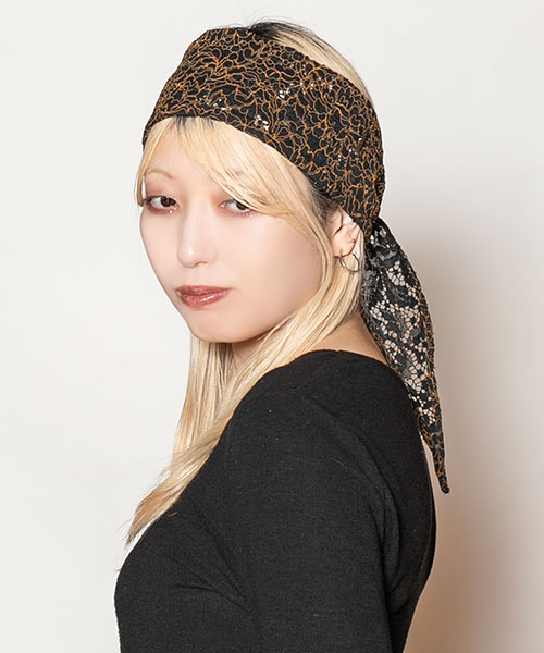 モデル頭囲：58cm 着用サイズ：ONESIZE