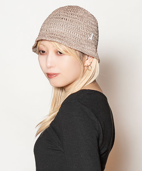 モデル頭囲：58cm 着用サイズ：ONESIZE
