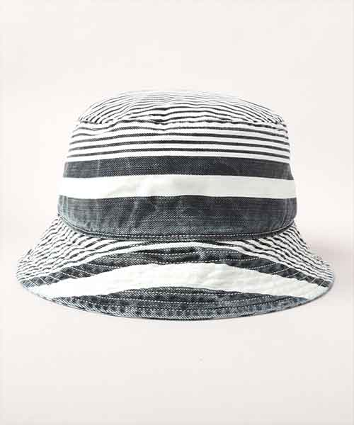 NC BUCKET HAT STRIPE ASSORT ONESIZE