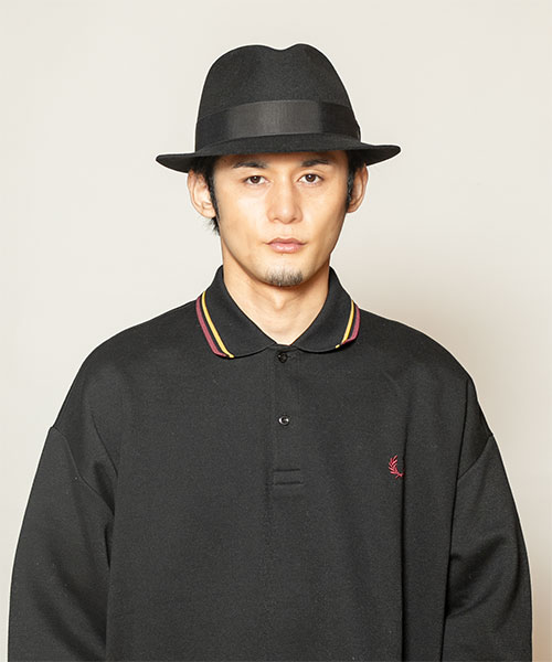 モデル頭囲：58cm 着用サイズ：59サイズ