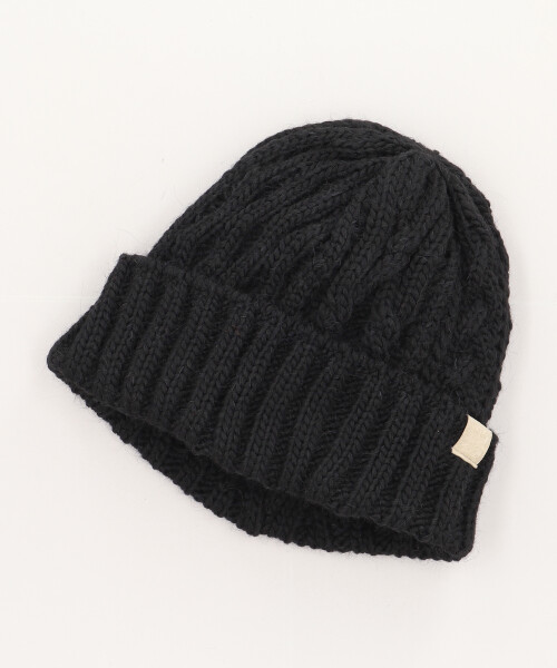 KNIT-ARAN BLACK ONESIZE