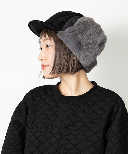  モデル頭囲：56cm 着用サイズ：ONESIZE