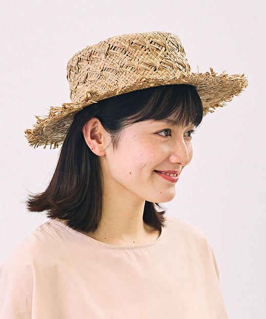 モデル頭囲：53cm 着用サイズ：ONESIZE