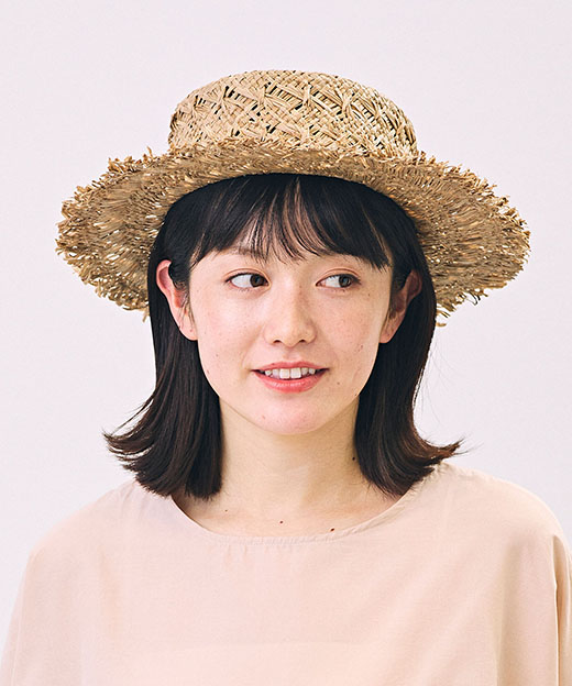 モデル頭囲：53cm 着用サイズ：ONESIZE