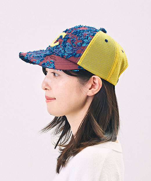 モデル頭囲：53cm 着用サイズ：ONESIZE
