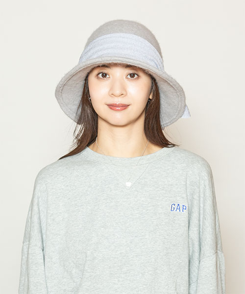 モデル頭囲：56cm 着用サイズ：ONESIZE