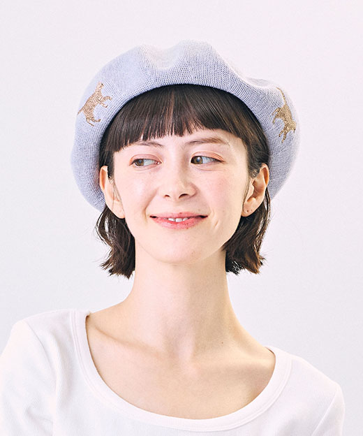 モデル頭囲：52cm 着用サイズ：ONESIZE