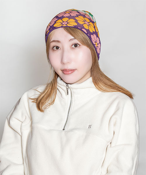 モデル頭囲：56cm 着用サイズ：ONESIZE