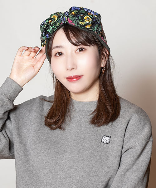 モデル頭囲：56cm 着用サイズ：ONESIZE
