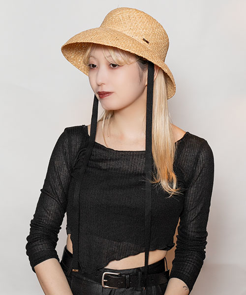 モデル頭囲：58cm 着用サイズ：ONESIZE