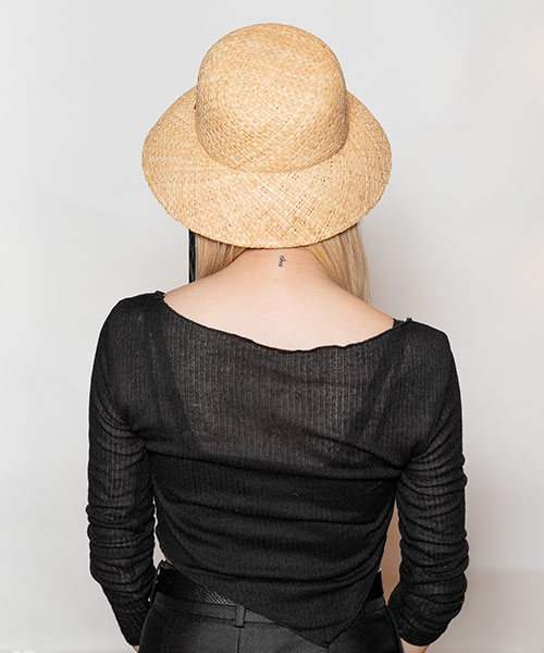 モデル頭囲：58cm 着用サイズ：ONESIZE
