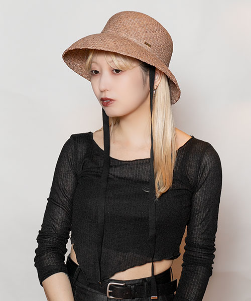 モデル頭囲：58cm 着用サイズ：ONESIZE