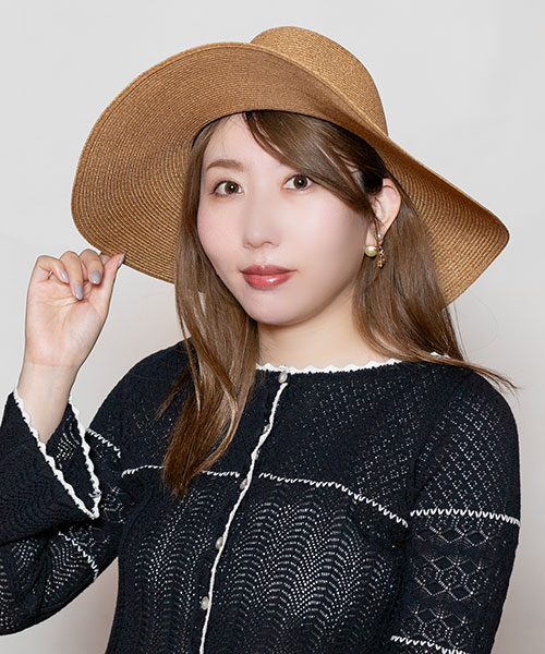 モデル頭囲：56cm 着用サイズ：ONESIZE