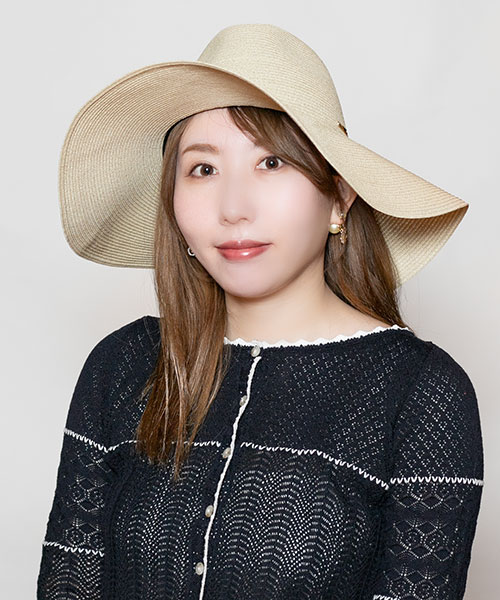 モデル頭囲：56cm 着用サイズ：ONESIZE