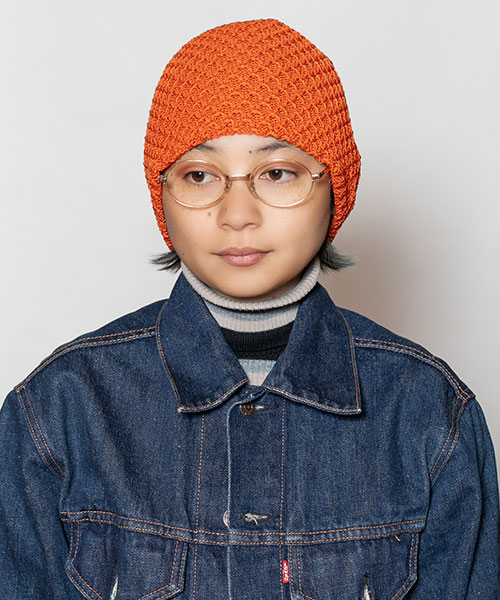 モデル頭囲：54cm 着用サイズ：ONESIZE