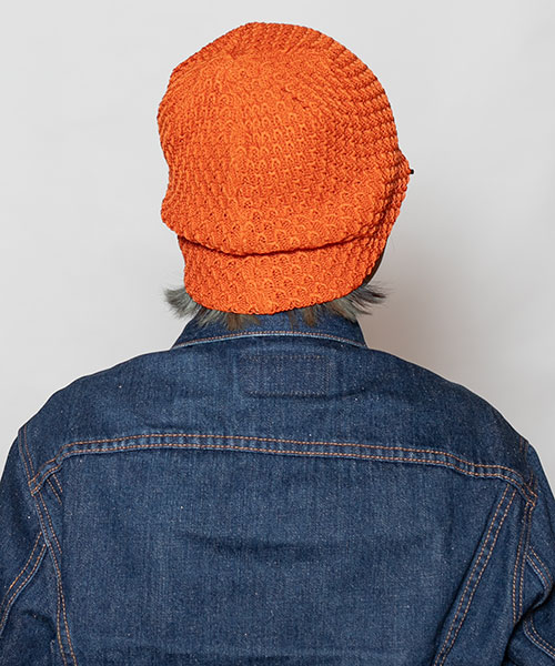 モデル頭囲：54cm 着用サイズ：ONESIZE