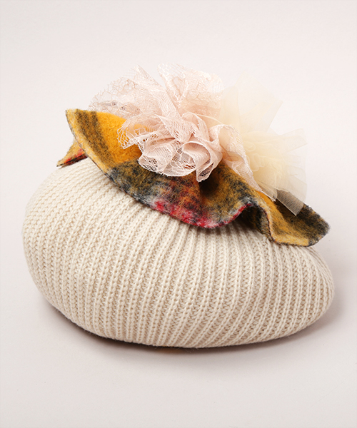 CA4LA★カシラマシュマロDISHポンポンベレー帽 BALLON(ONESIZE BEIGE): ベレー帽子通販｜CA4LA公式