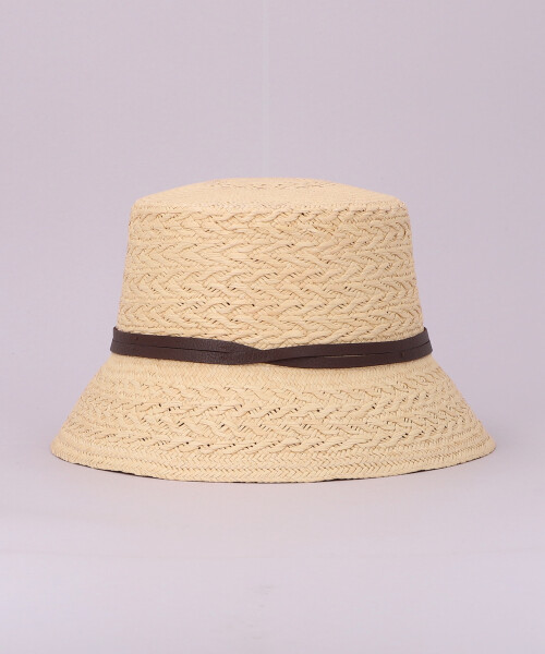 TEXTURIZED STRAW LAMP SHADE BEIGE ONESIZE