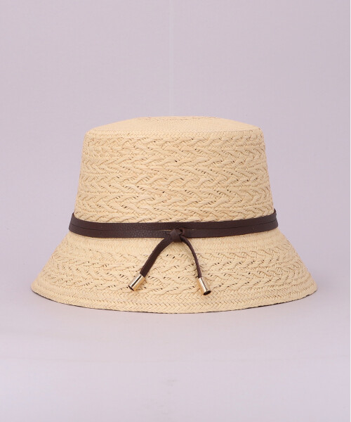 TEXTURIZED STRAW LAMP SHADE BEIGE ONESIZE
