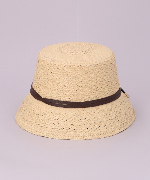 TEXTURIZED STRAW LAMP SHADE BEIGE ONESIZE