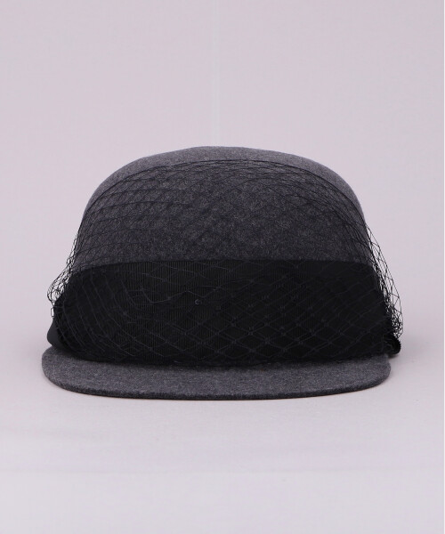 CA4LA チュールを纏ったキャスケット CAP WITH TULLE(ONESIZE BROWN): キャスケット｜帽子通販｜CA4LA