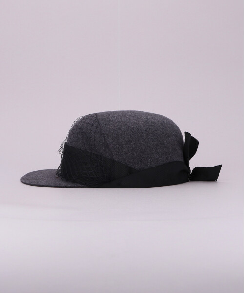 黒 キャスケット カシラ 新品 CAP WITH TULLE(ONESIZE BROWN): キャスケット|帽子通販|CA4LA