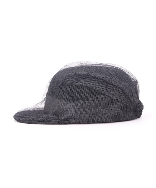 CAP WITH TULLE2 BLACK ONESIZE