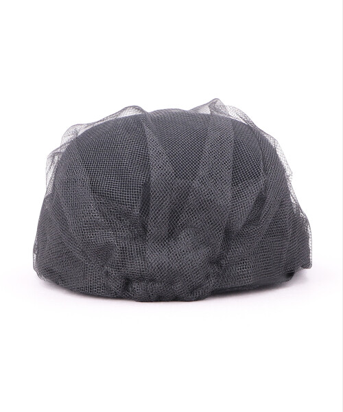 CAP WITH TULLE2(ONESIZE BLACK): キャスケット｜帽子通販