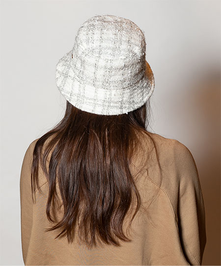 TWEED HAT 2 WHITE ONESIZE