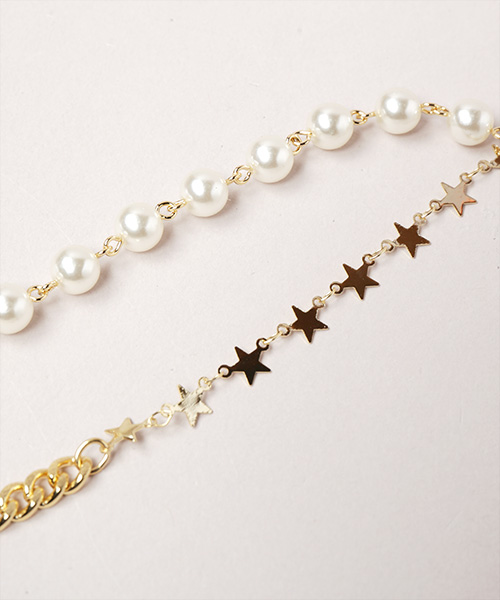 CHAINE PEARL SILVER ONESIZE