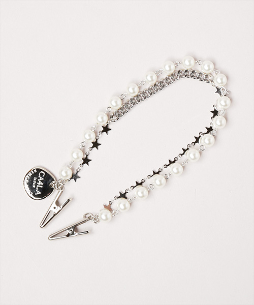 CHAINE PEARL SILVER ONESIZE