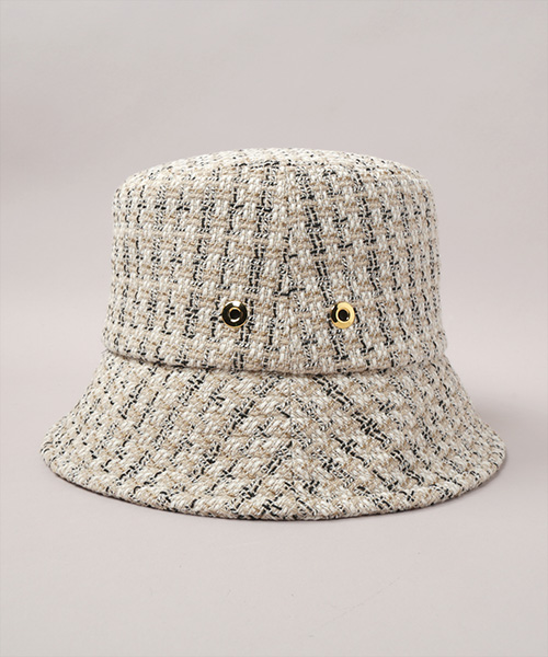 TWEED HAT 5 BEIGE ONESIZE