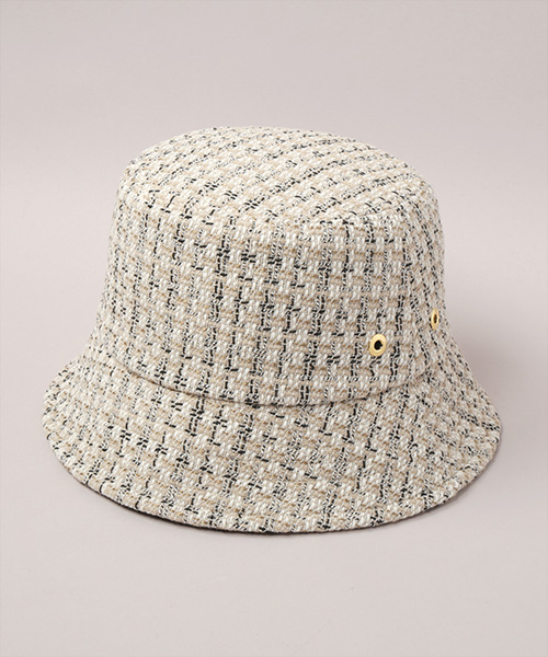 TWEED HAT 5 BEIGE ONESIZE