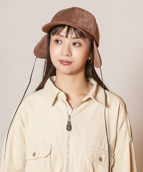 モデル頭囲：56cm 着用サイズ：ONESIZE