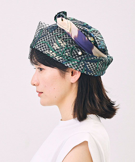 モデル頭囲：56cm 着用サイズ：ONESIZE