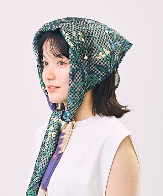 モデル頭囲：56cm 着用サイズ：ONESIZE
